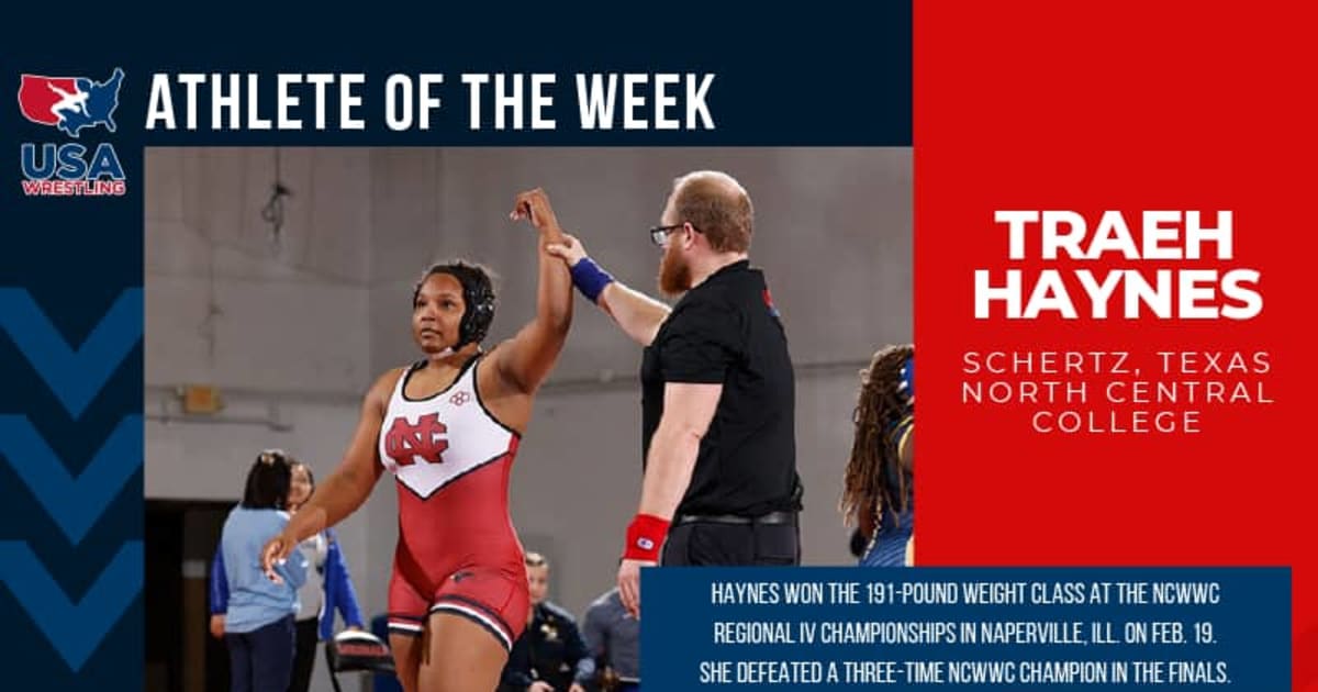 USA Wrestling Traeh Haynes named USA Wrestling Athlete of the Week